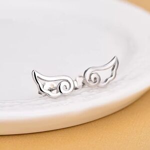 NEW Angel‎ Wing Studs | 925 Sterling Silver